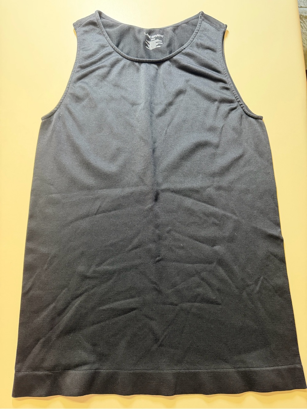 Lane Bryant Black Sleeveless Shapewear Tank Top